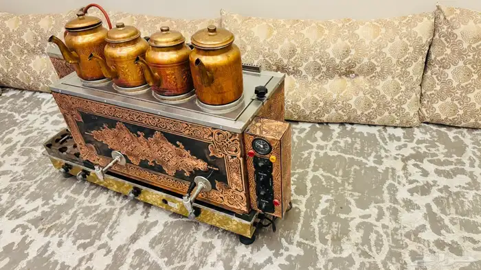 مكينة شاهي تركيه اربعة براد تشتغل غاز وكهرباء 2