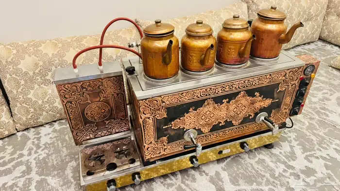 مكينة شاهي تركيه اربعة براد تشتغل غاز وكهرباء 3