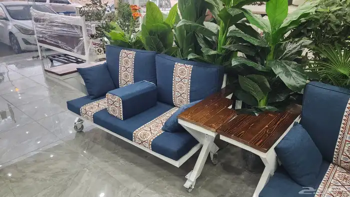 جلسات خارجية خشب - كنب حوش خارجي - جلسه احواش 12