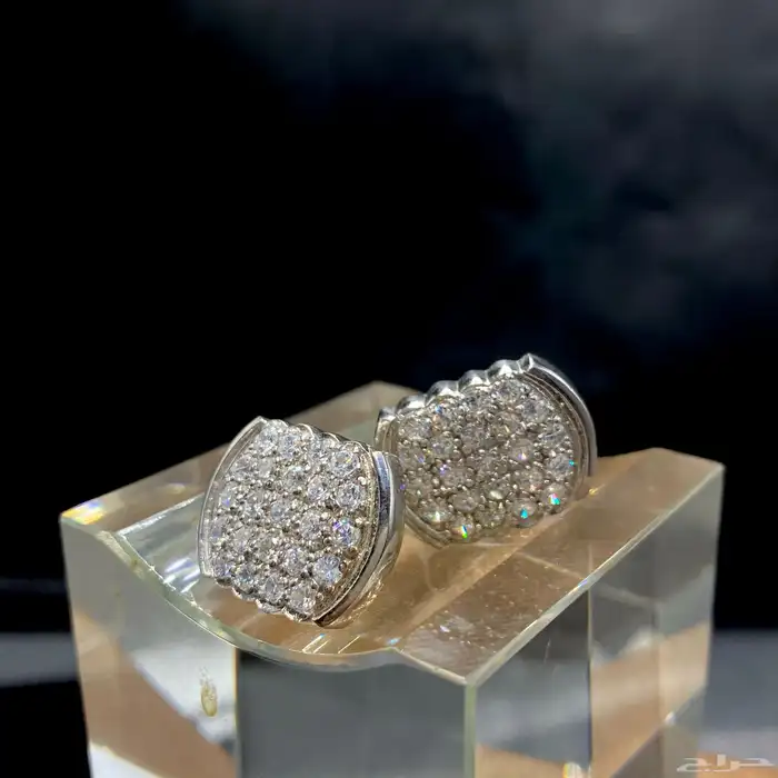 خاتم و كبك طقم فضه إيطالي عيار 925 فخامة وتميز 6