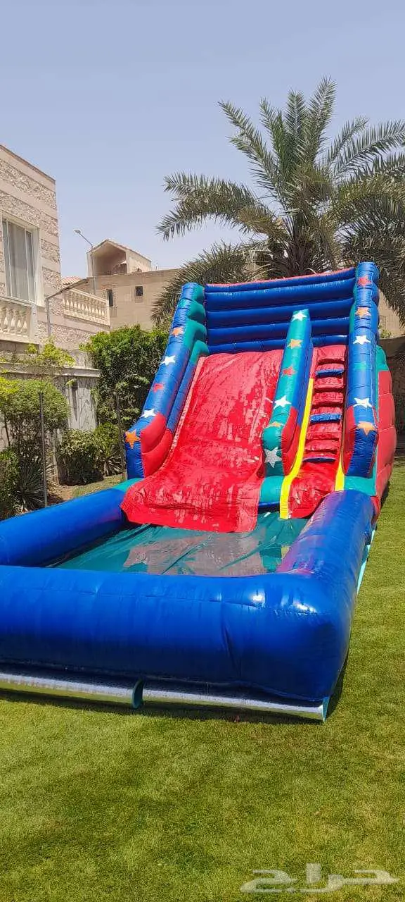 تأجير نطيطات ملعب صابوني زحليقه مائيه العاب 4