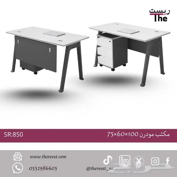 مكاتب وكراسي مكتبية جلد اقساط تابي وتمارى 3