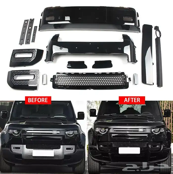 اكسسوارات ديفندر DEFENDER وطايات لون اسود رفارف نحيفة 41