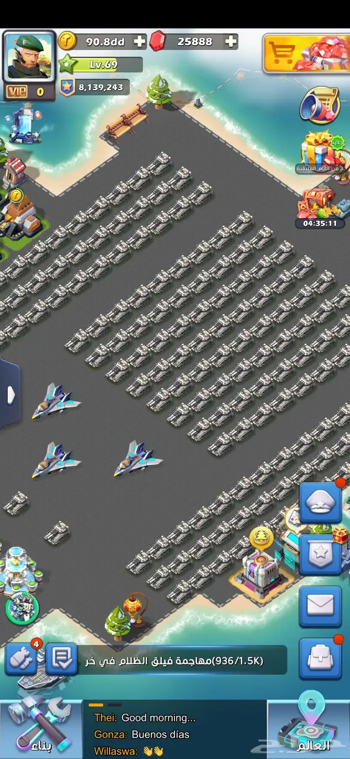 حساب ( توب وار Top War ) للبيع 2