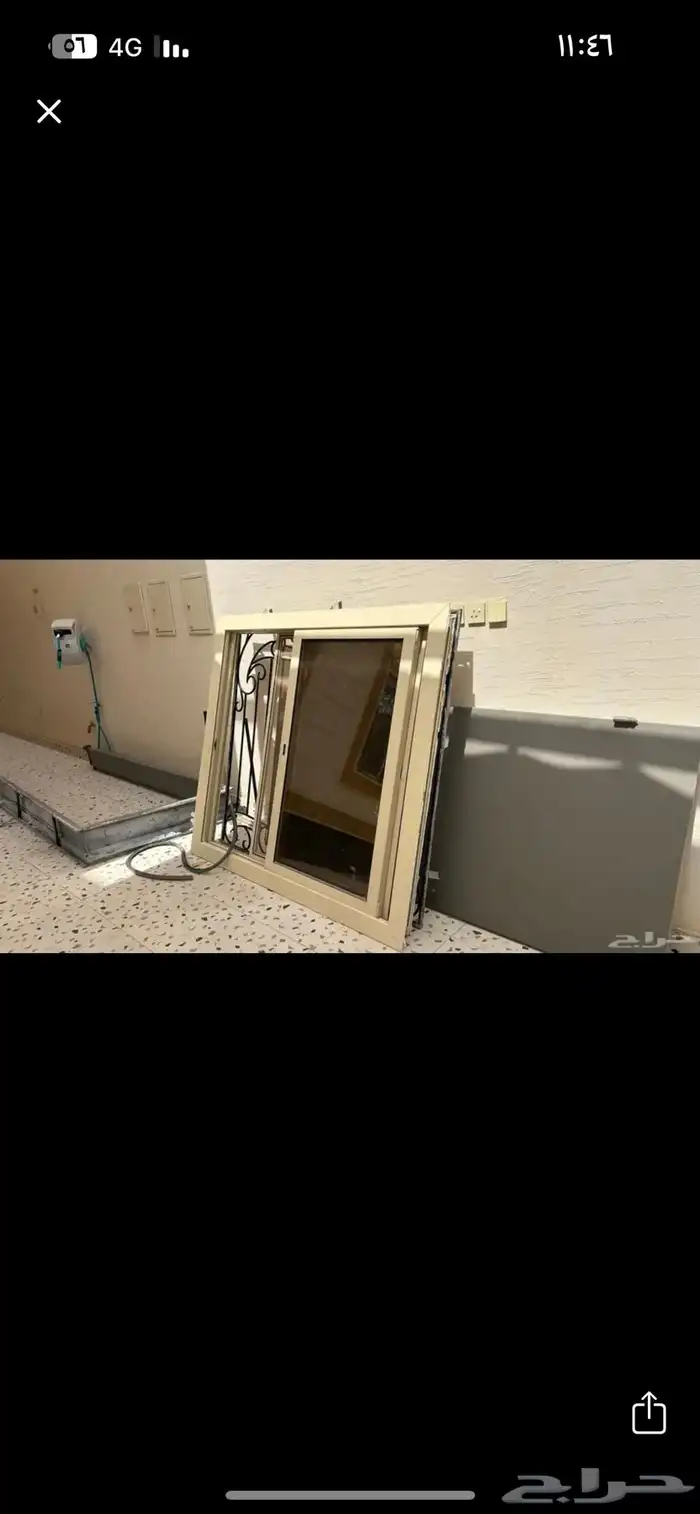 باب حديد مع قائمه كامل 0