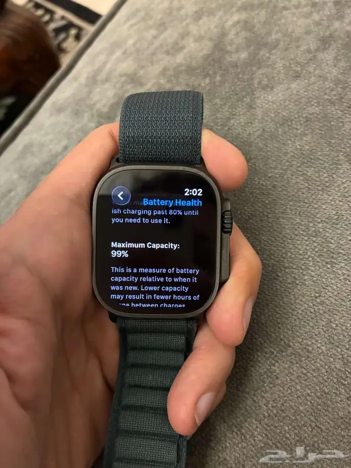 ابل واتش الترا 2 لون اسود تيتانيوم ultra 2 black 2