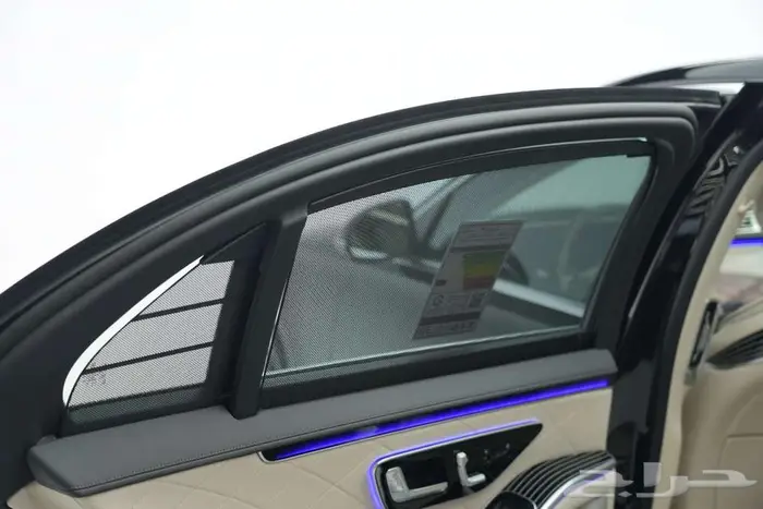 مرسيدس S 500 موديل 2025 أصفار خليجي أسود أبيض 18