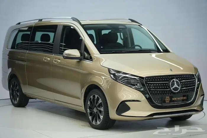 مرسيدس V 300 موديل 2025 أصفار خليجي ذهبي أسود 0