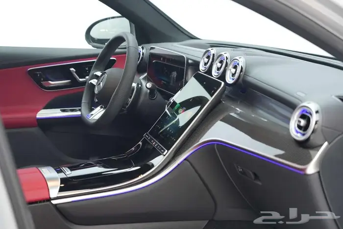 مرسيدس GLC 43 Coupe موديل 2025 أصفار خليجي رمادي أحمر 8