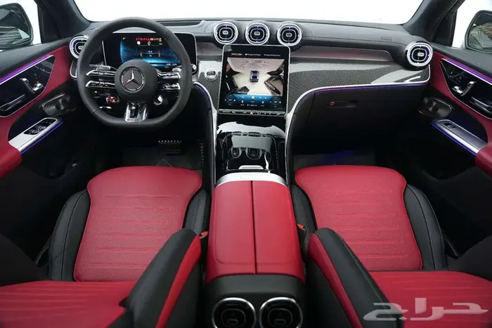 مرسيدس GLC 43 Coupe موديل 2025 أصفار خليجي رمادي أحمر 6