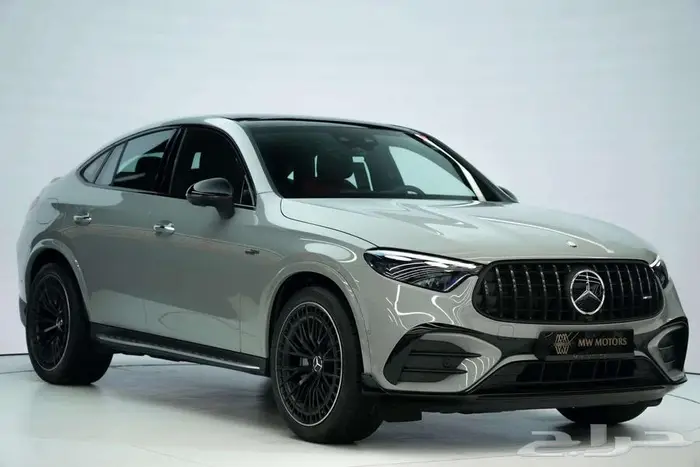 مرسيدس GLC 43 Coupe موديل 2025 أصفار خليجي رمادي أحمر 0