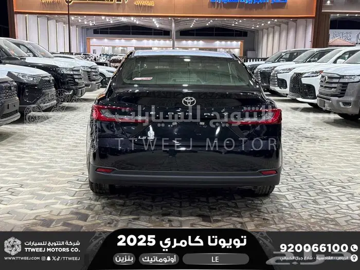 كامري LE نص فل اسود بنزين 2025 اقل سعر كاش واقساط 4