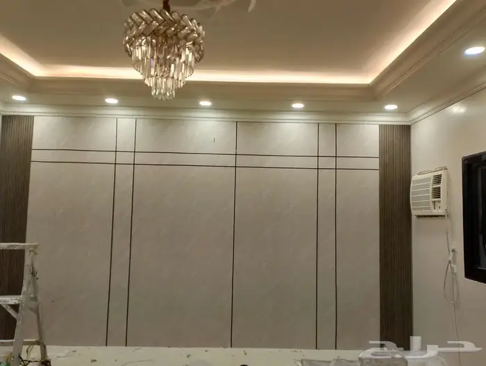 فنى تركيبات الديكورات بديل خشب ورخام وشبورد 3