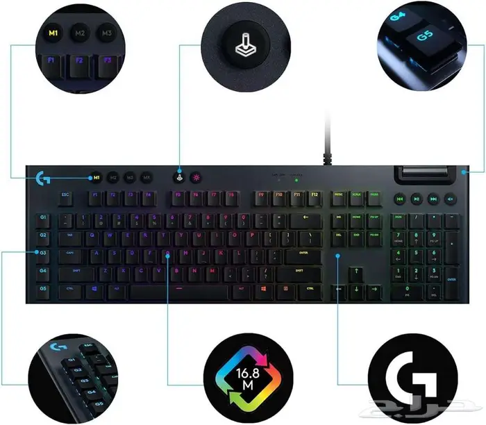 كيبورد logitech G815 للقيمنق نظيف وجودته عاليه. 1