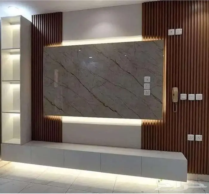 فنى تركيبات الديكورات بديل خشب ورخام وشبورد 6