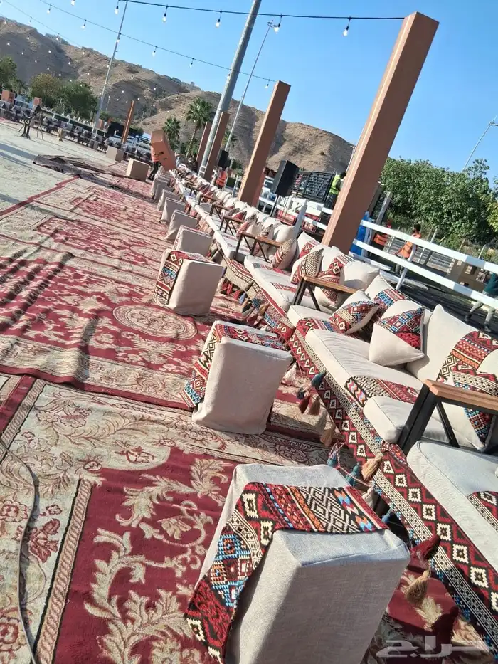 تاجير جلسات شعبية خارجية 3