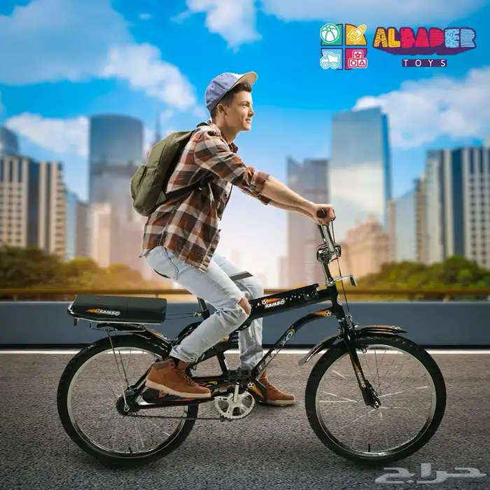 سيكل رامبو بتصميم كلاسيكي ومميز - دراجه رامبو مقاس 20 انش 14