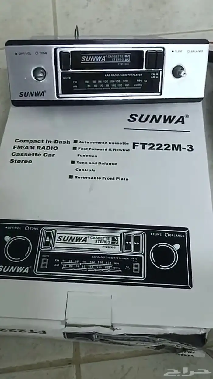 مسجل سيارة كاست من نوع SUNWA 0