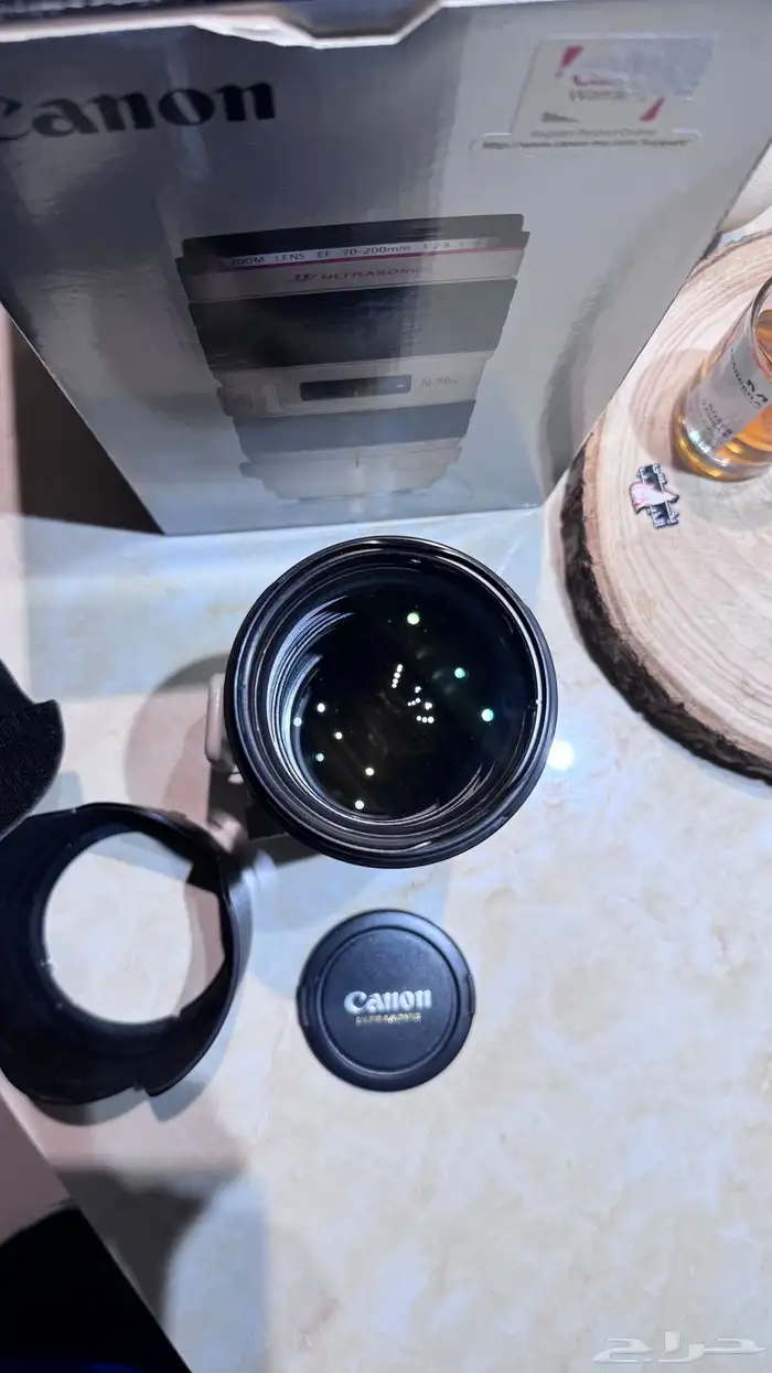 عدسة كانون 70-200 EF الاصدار الثاني فتحة 2.8 بمانع اهتزاز 6