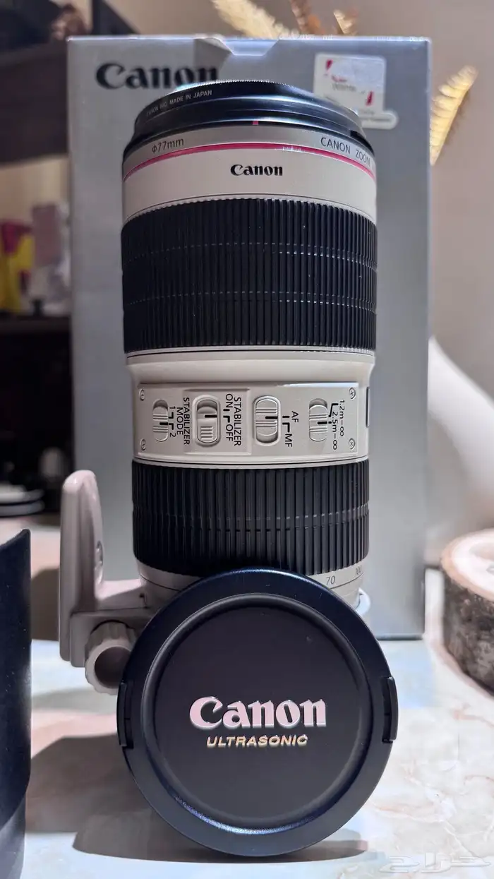 عدسة كانون 70-200 EF الاصدار الثاني فتحة 2.8 بمانع اهتزاز 1
