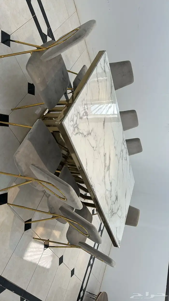 طاولة طاعم 8 كراسي جديدة 1