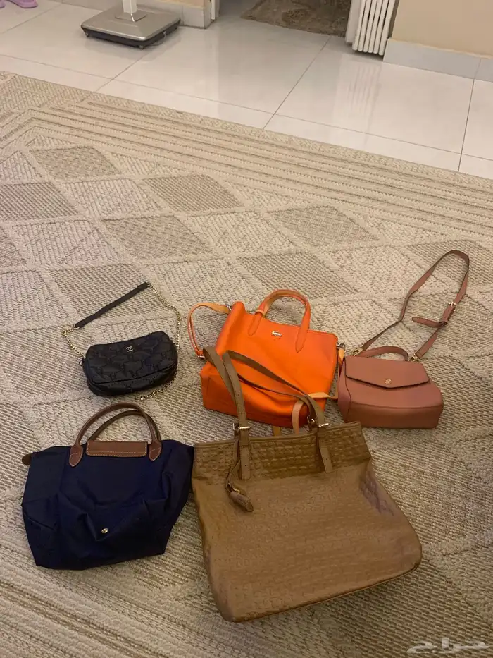 5 شنط للبيع شاريتيها بسعر غالي قبل استخدام سنه 0