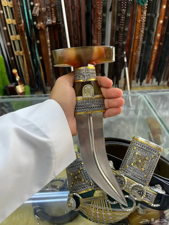 خنجر فضة حك زراف صب الدوده 3