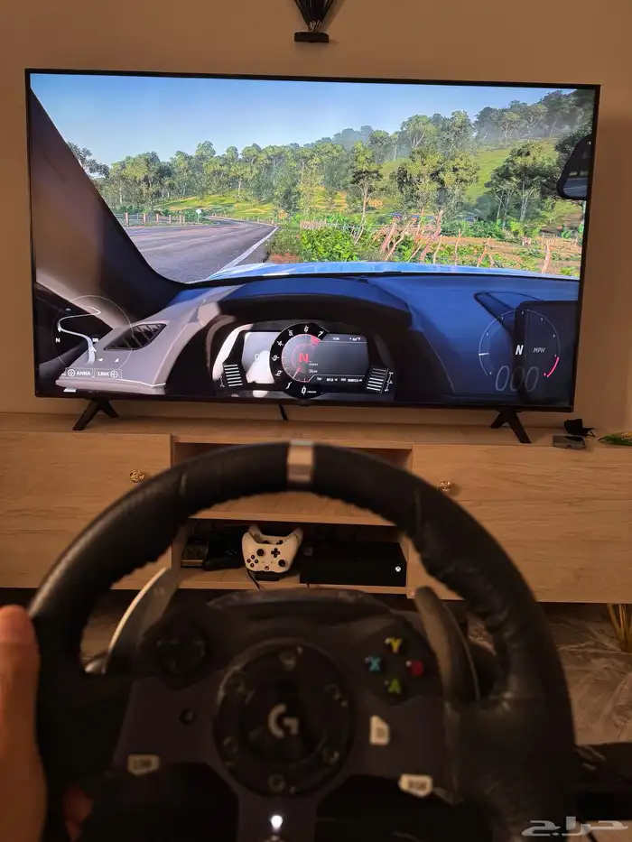 طاره و قير العاب مع ستاند وكرسي رياضي xbox و pc 0