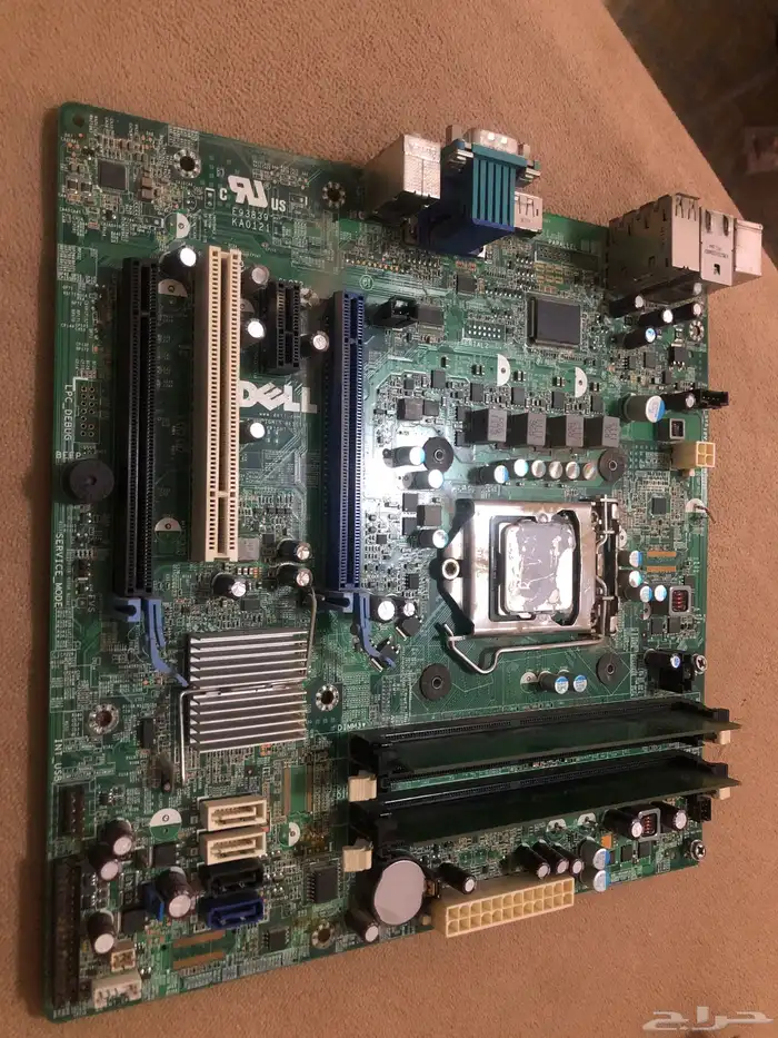 معالج i3-2100 ومذر بورد مع 4 مداخل رام و. (4gb ram (2gbx2 0