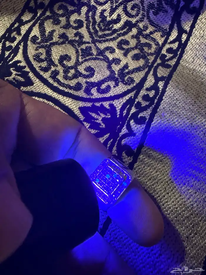 خاتم فضة الماس طبيعي فضة ثقيلة 4