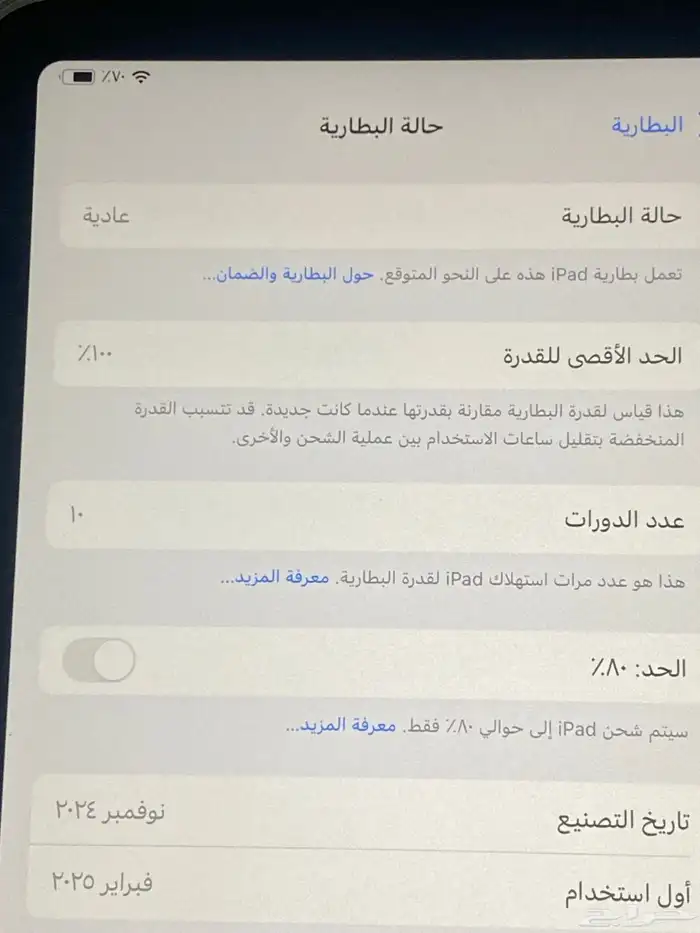 ايباد اير اللون رصاصي الذاكره 128 2