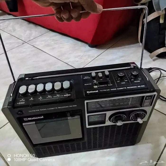 مسجل وراديو ناشونال اثري بعمر 50 سنة من عام 1975 2