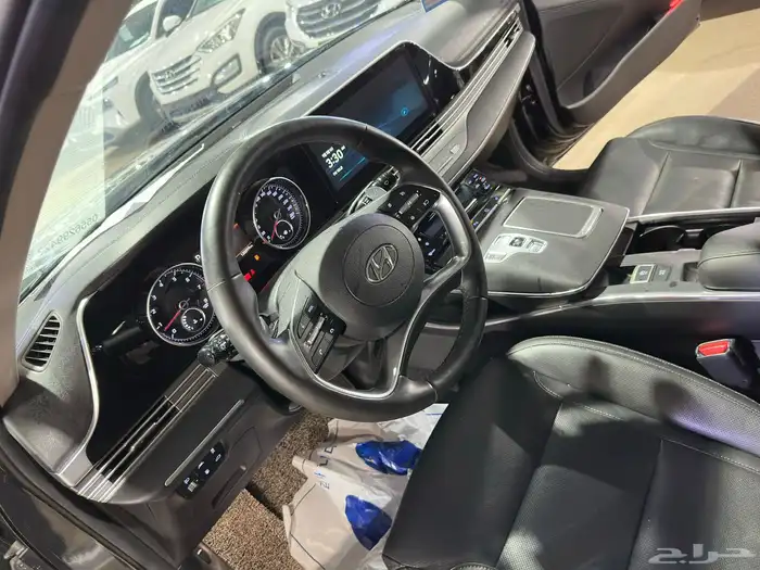 هيونداي ازيرا رصاصي 2021 بنزين بطاقة جمركية وارد كوريا 9