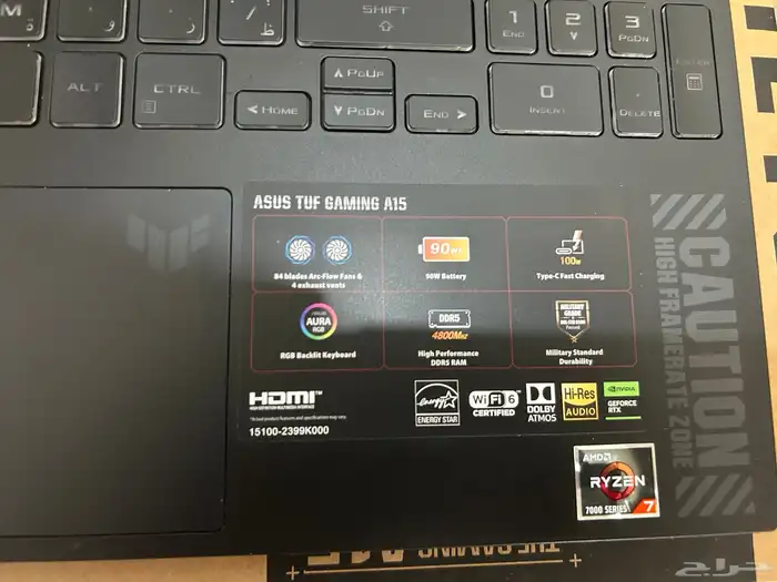 لابتوب اسوس TUF A15 RTX4060 3
