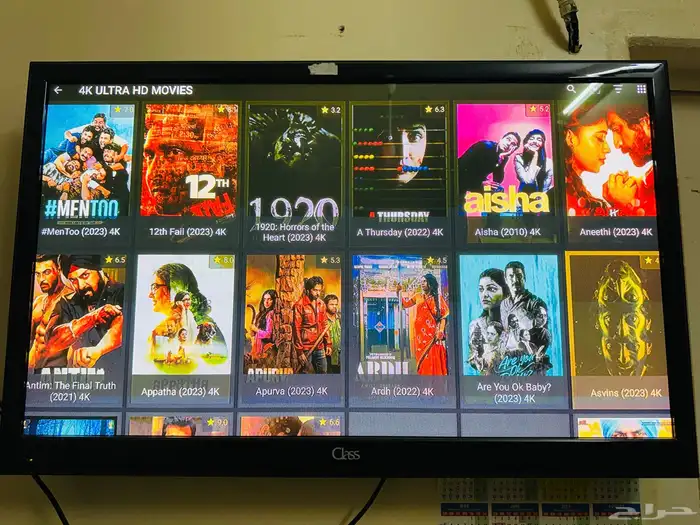 Class Tv 40 inch and Android box 4k support 1