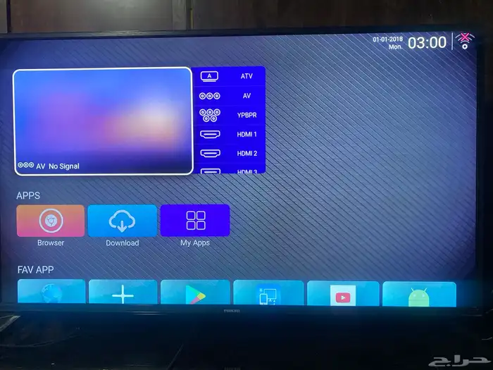 شاشة تلفزيون smart TV للبيع ماركة نيكاي 55 بوصه 4k 0