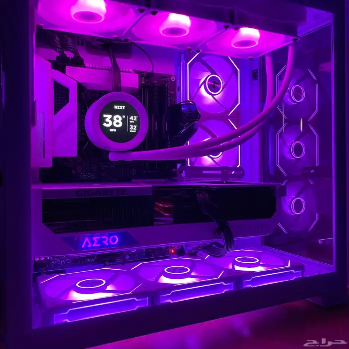 كامبيوتر العاب تجميعة بيضاء  Gaming pc for sell white specs 19