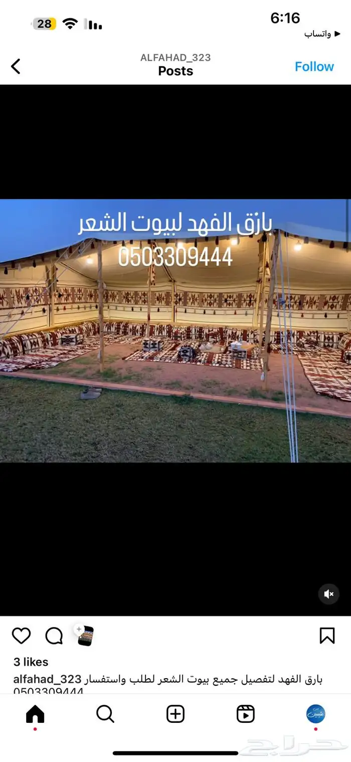 بيوت شعر خيم بيت شعر خيام صباحية 9