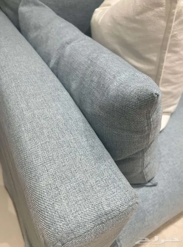 كنبة ايكيا 3 مقاعد مع أريكة طويلة 4