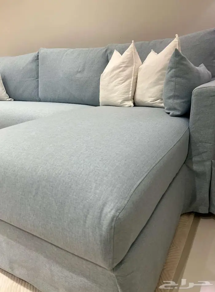 كنبة ايكيا 3 مقاعد مع أريكة طويلة 1