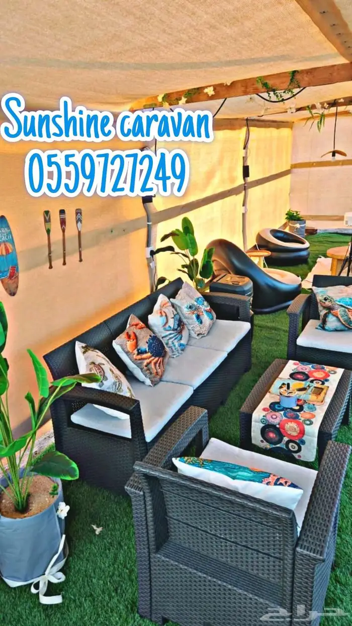Luxury caravan on jeddah seashore for rent 0