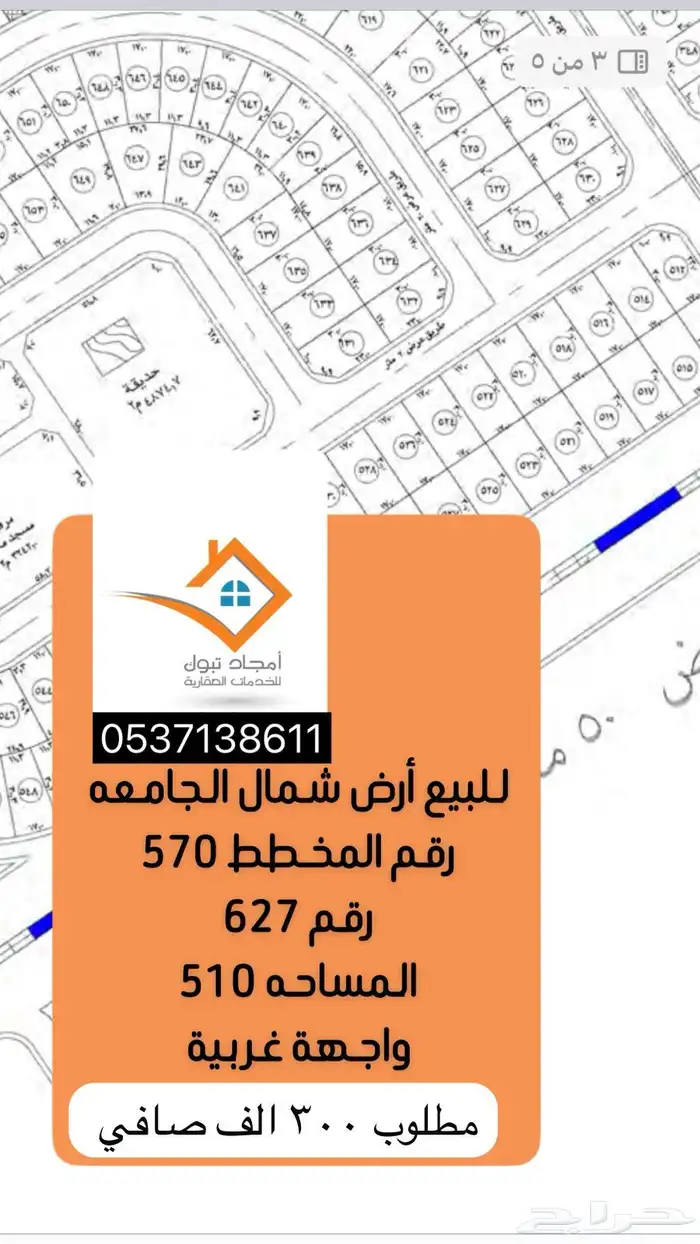 للبيع اراضي شمال الجامعة 20