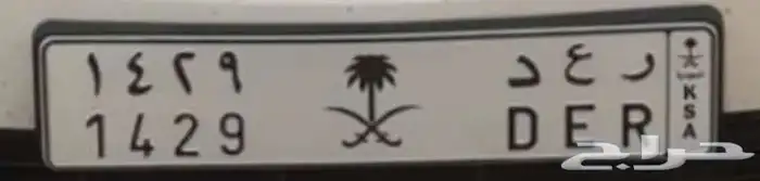 للبيع لوحة مميزة باسم ر ع د ميلاد29 0