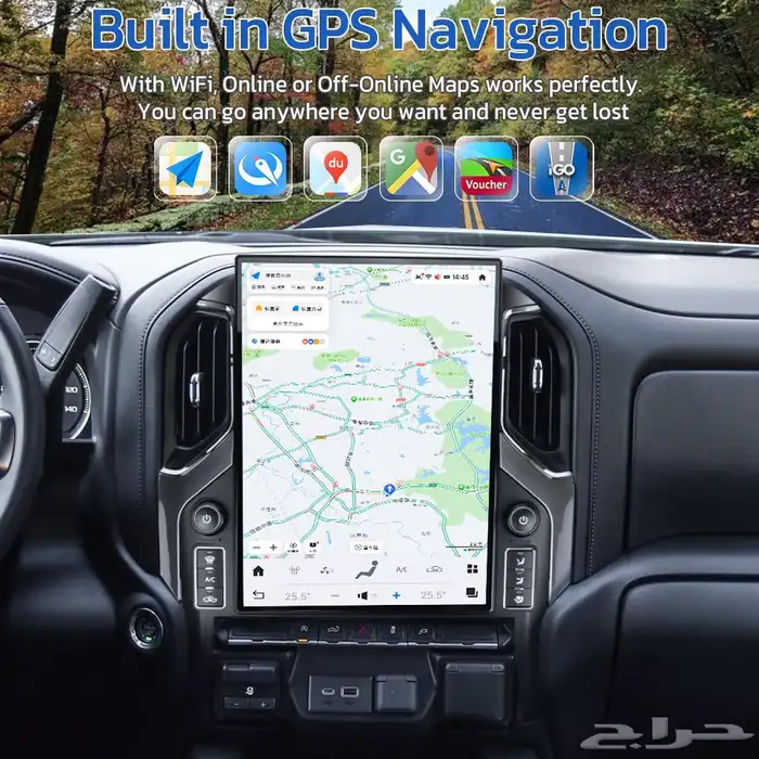 شاشة أندرويد تسلا 13 إنش CarPlay لسيلفرادو وسييرا 2019-2021 2