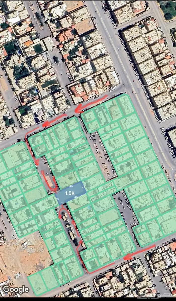 للبيع ارض 1500 متر في حي الحمراء بالرياض 4
