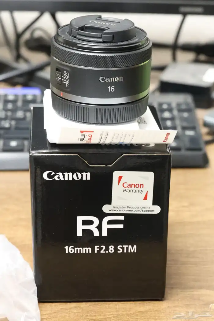 عدسة كانون rf 16 .. f 2.8 canon 4