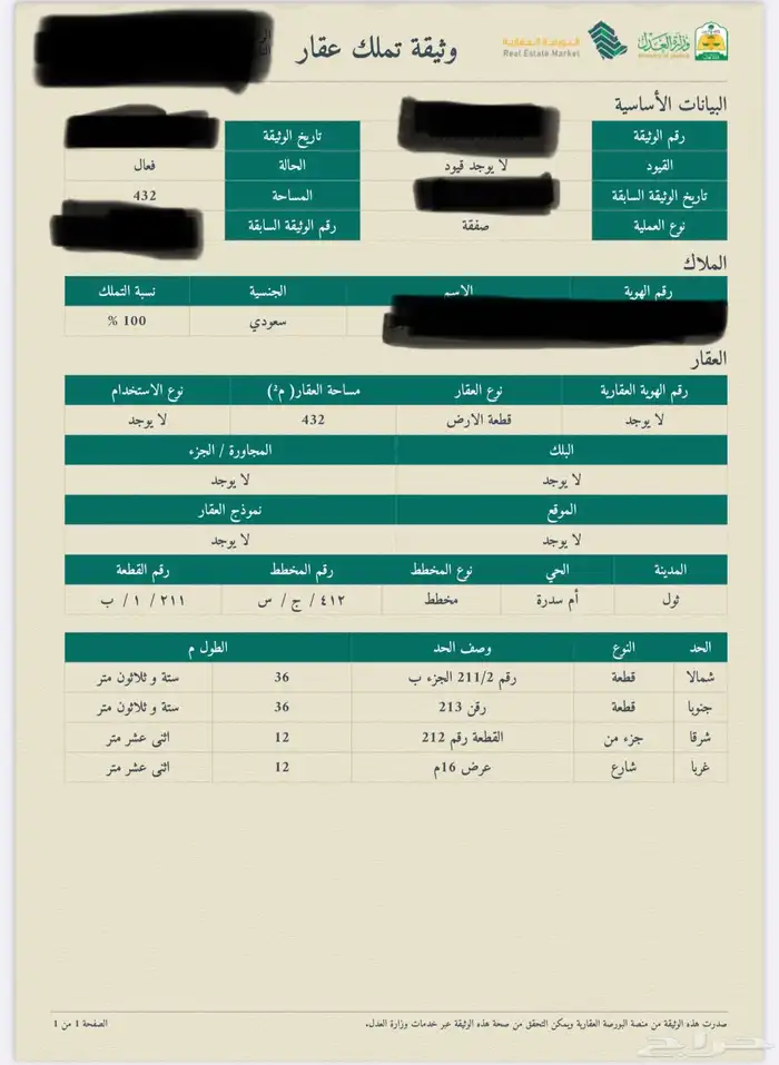 نص ارض في الهجرة ب قريبه من طريق المدينة ( ام سدرة ) 3