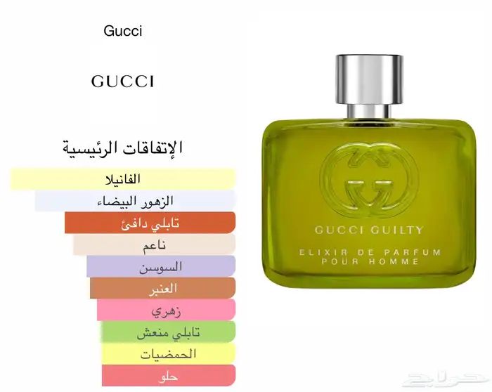 عطر كاجوال بديل جوتشي الكسير 100 ملي 95 ريال 1