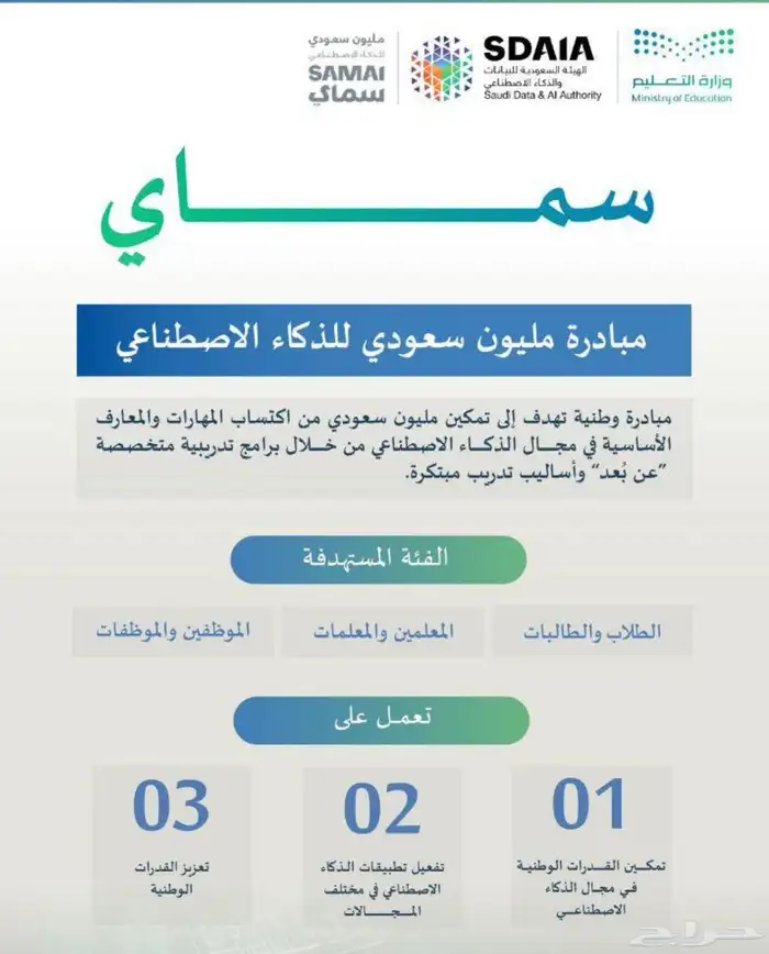 شهادة مبادرة مليون سعودي للذكاء الاصطناعي 0