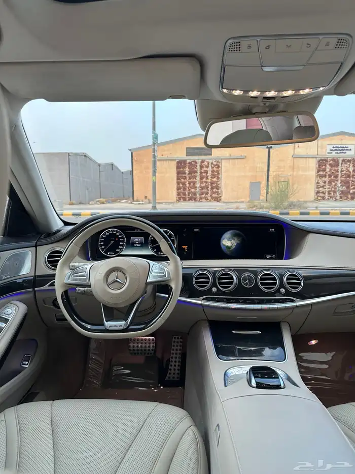 مرسيدس s400 فل جفالي 2017 بدي وكاله AMG اس كلاس 42